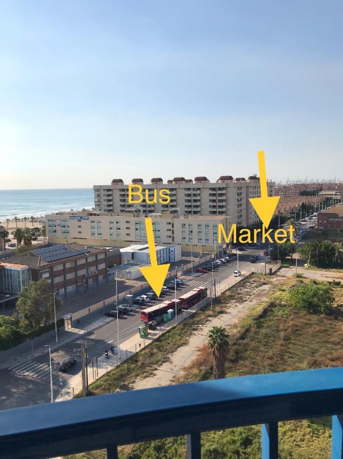 Ferienwohnung Atico Frente Al Mar, Pataconablue, Complejo Vacacional Valencia Exterior foto